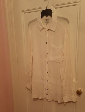 Sheer Button Down Shirt